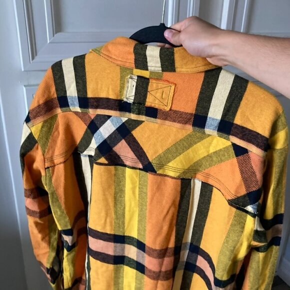 NWOT We The Free So Long Summer Plaid Flannel Top Yellow Sz XS - Picture 6 of 6